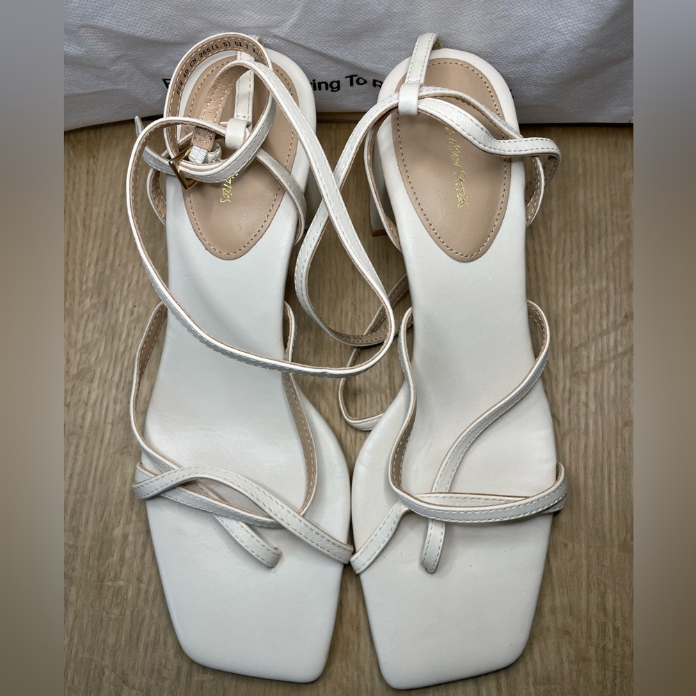 & Other Stories White Strappy Heels